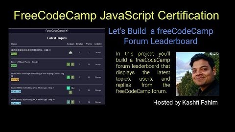 Code a freeCodeCamp Forum Leaderboard LIVE! ⏳| Async/Await & Fetch API Tutorial