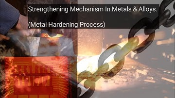 Understanding The Six(6) Strengthening Mechanisms in Metals & Alloys