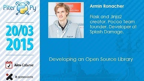 Armin Ronacher "Developing an Open Source Library"