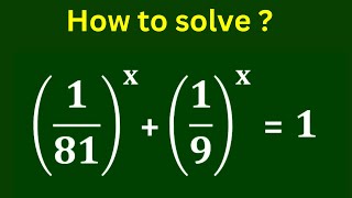 Germany | Olympiad Math Exponential Equation | Olympiad Simplification Problem | Find Value of x ?