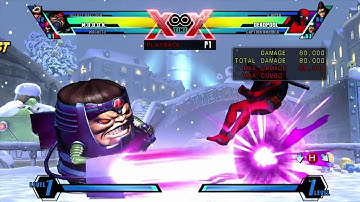 UMVC3 M.O.D.O.K. Jamming Bomb Combo/Disruptor Assist