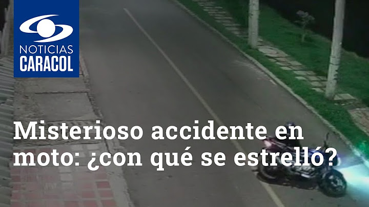 Misterioso accidente en moto: ¿con qué se estrelló?
