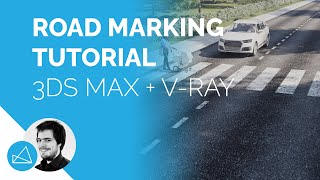 Archviz Quick tips: Road surface marking / Street stripes in 3ds Max and Vray