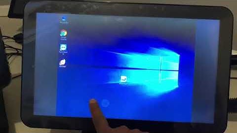 POS terminal screen display and touch function issue after re-installed the operating system
