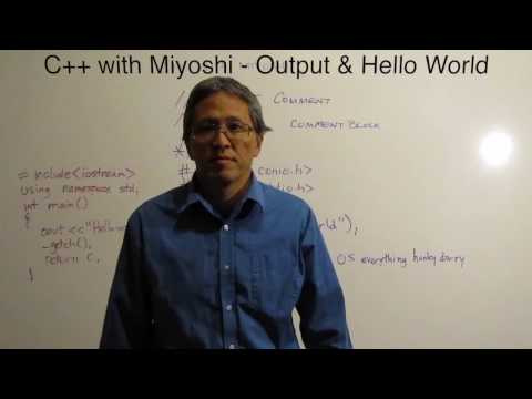 C++ with Miyoshi - 01-01 Hello World