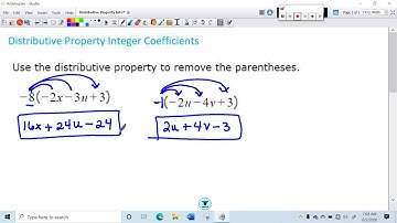 Distributive Property Integer Coefficients