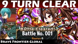 Strategy Zone Trial Battle 001 VS Seria 9 Turn Clear (Brave Frontier Global)