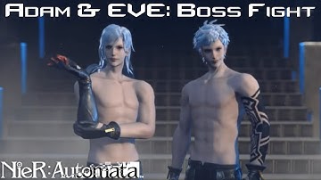 ADAM and EVE BOSS FIGHT (Alien Room Encounter) | NieR Automata - Gameplay Full FIght (PS4 PC HD)