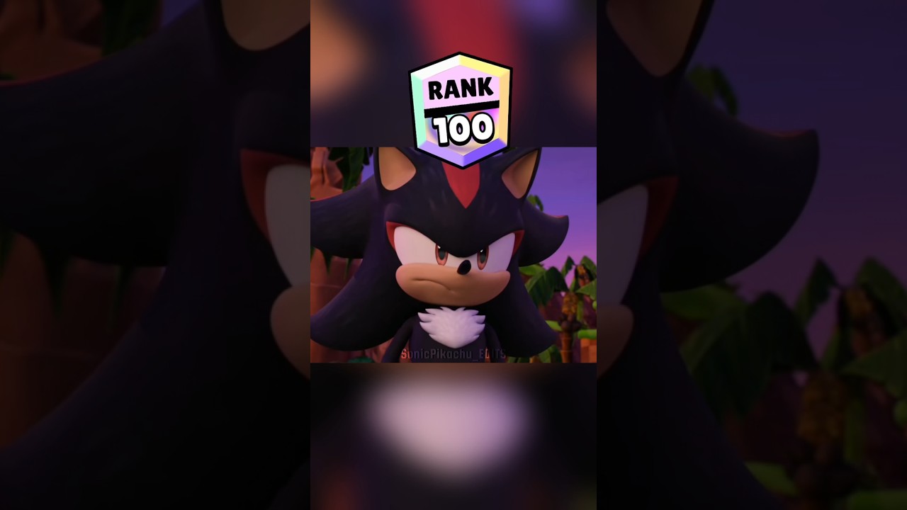 Brawl Stars Sonic vs Shadow Rank UP #brawlstars #shorts