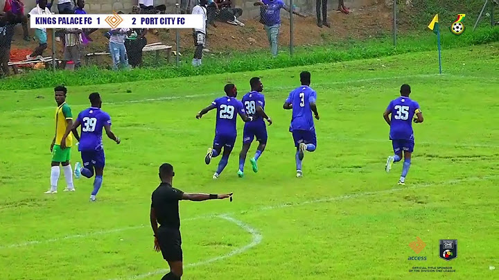 KINGS PALACE FC 1 :  2 PORT CITY FC - 2024/25 ACCESS BANK DIVISION ONE LEAGUE