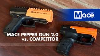 Mace® Brand Pepper Gun 2.0 vs. Competitor