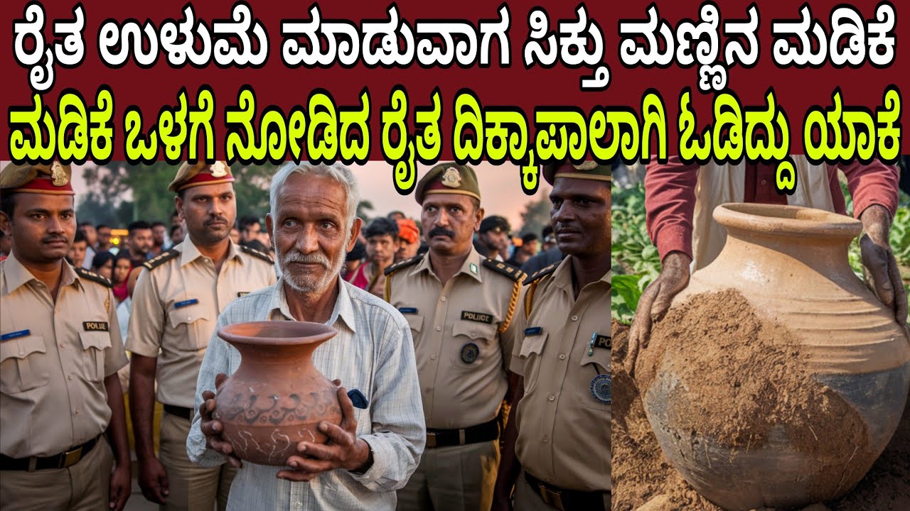 ರೈತ ಉಳುಮೆ ಮಾಡುವಾಗ ಸಿಕ್ತು ಪುರಾತನ ಮಣ್ಣಿನ ಮಡಿಕೆ ರೈತ ಮಡಿಕೆ ಒಳಗೆ ನೋಡಿ ಹೆದರಿದ್ದು ಯಾಕೆ | Mystery Sand Pot