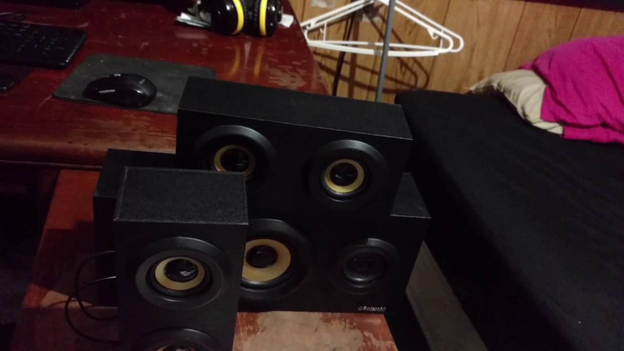 Polaroid Three Piece Wireless Speaker System Unboxing and First Impressions