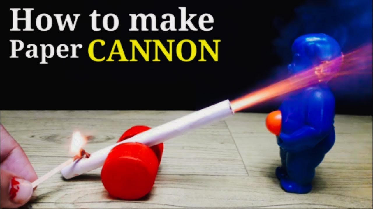 how to make paper cannon