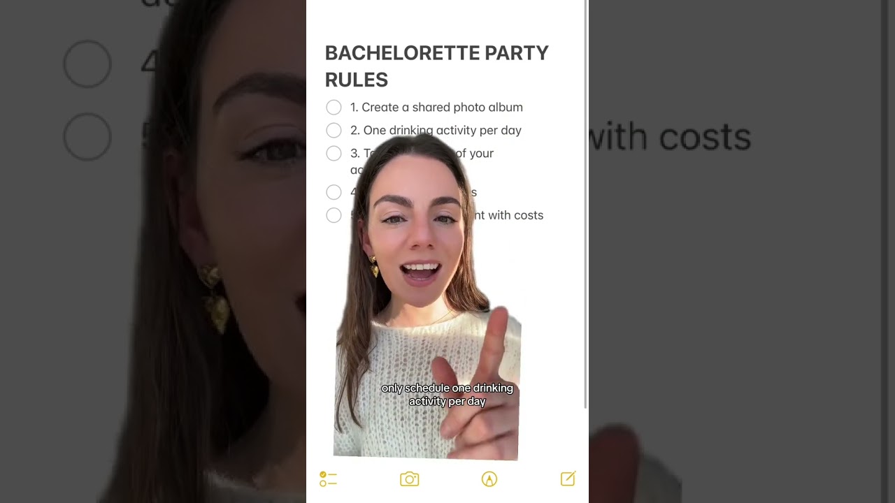 TOP 5 BACHELORETTE PARTY RULES