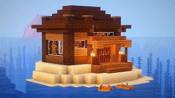 MINECRAFT TIMELAPSE: EASY WOOD HOUSE ON WATER