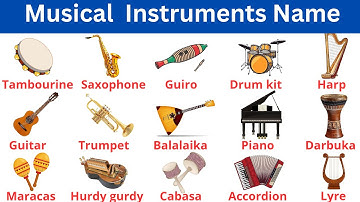 Namen van muziekinstrumenten 🎸🎷🎹 Namen van muziekinstrumenten in het Engels | Engels leren