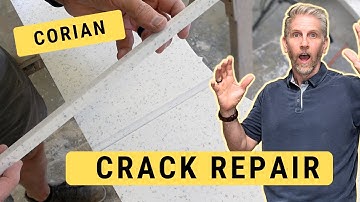 Crack Repair in a Corian Solid Surface Countertop