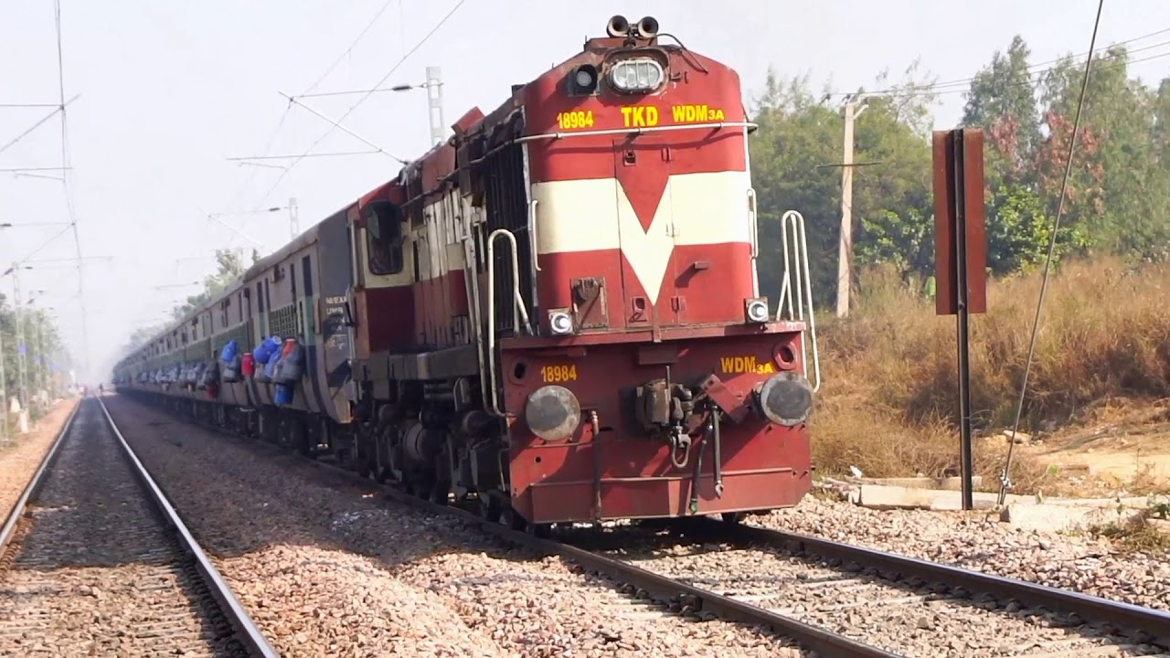 Meerut Rewari passenger WDM 3A Indian railways YouTube