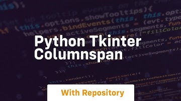 python tkinter columnspan