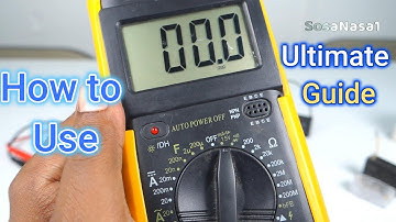 how to use multimeter like pro model DT9205A (Mini course)