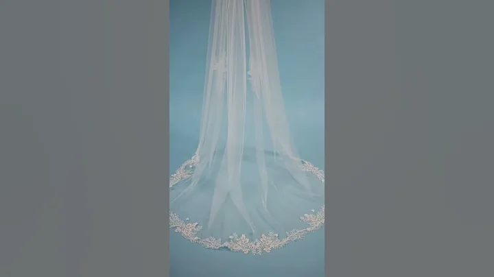 Elizabeth Dickens Bridal Veils - Cornflower