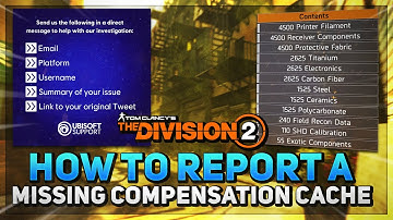 *HOPE THIS HELPS* How to REPORT A MISSING Compensation Cache - The Division 2