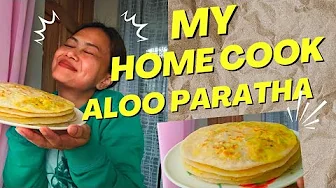 MY HOME COOK ALOO PARATHA‼️Easiest & Delicious way to prepare 🤤✨#alooparatha #homecook #recipevideo