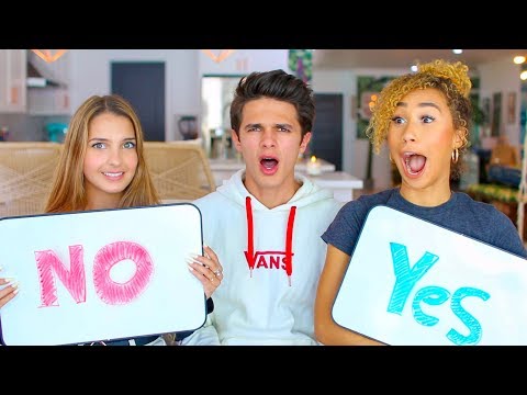 WHO KNOWS ME BETTER!? My "Girlfriend" or My Sister! (w/MyLifeAsEva) | Brent Rivera