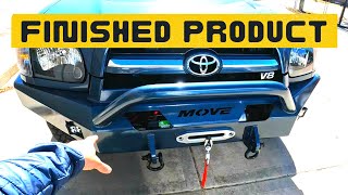 FINISHED BUMPER on the Lifted Toyota Sequoia overlanding rig  Paint matched, with winch and pods! by Wasatch Moto Overland 1,622 views 2 years ago 2 minutes, 15 seconds