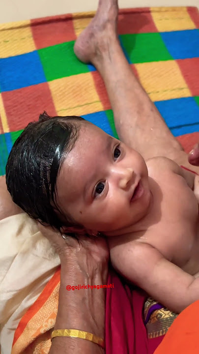 Cute baby head massage #shorts #babymassage #babygirl #youtubeshorts