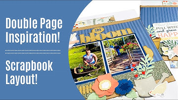 Scrapbook Layout Inspiration / Double Page Layout