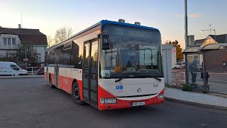 Autobus Irisbus Crossway LE 12M ev.č. 1542 na lince 110, poslední den provozu