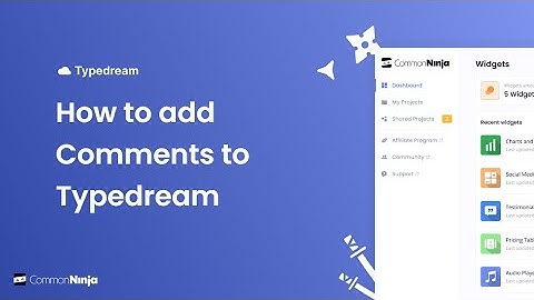 How to add a Comments to Typedream