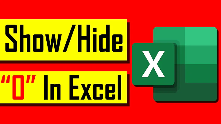 How to Display or Hide Zero Values In Excel