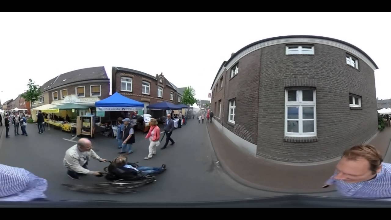 Webermarktfest Nieukerk 2016 Rundgang 360 Grad - YouTube