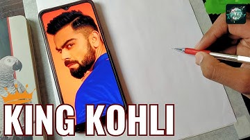 Virat Kohli Drawing | Sketch | Outline Tutorial | Part - 1 | Grid Method