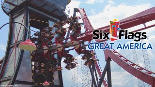 X-Flight POV at Six Flags Great America