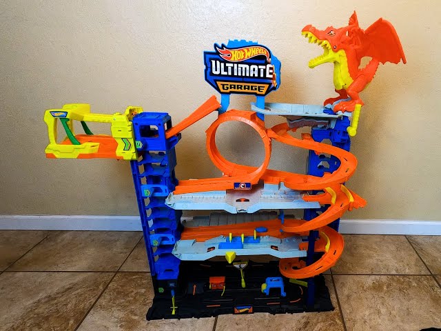 Hot Wheels Mega Garage Playset - Unboxing and Demonstration 