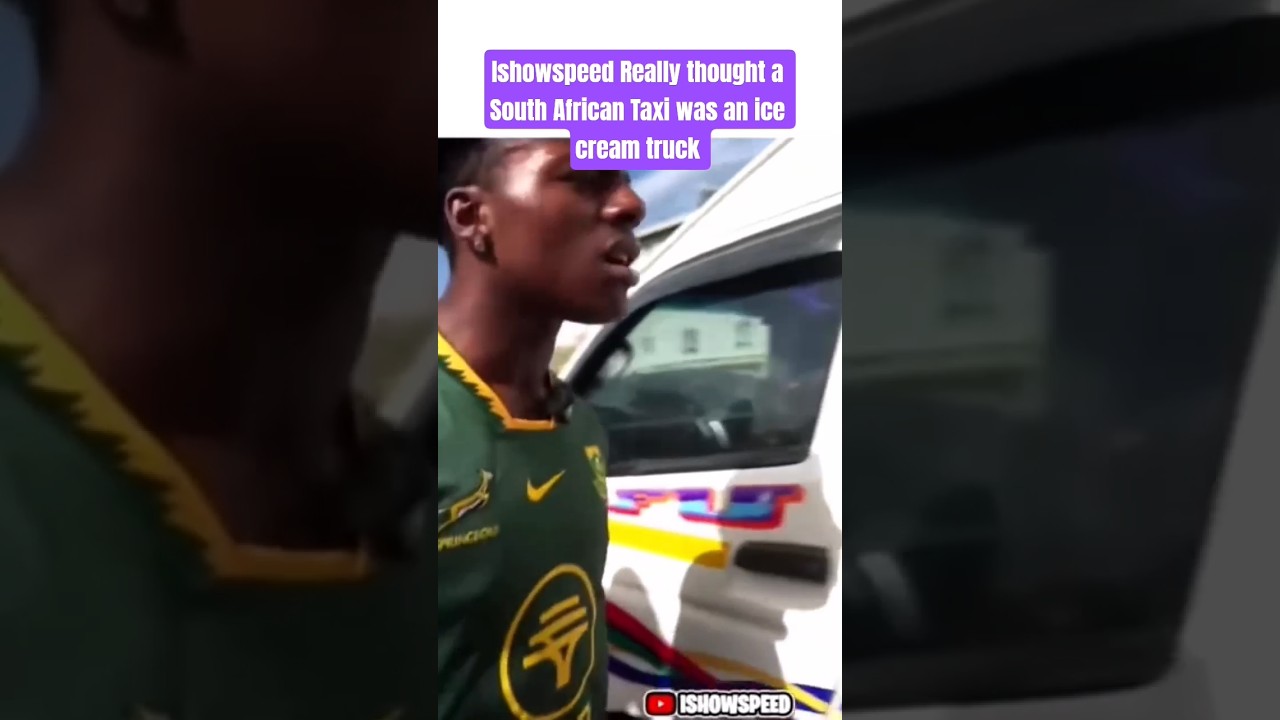 Ishowspeed Really thought a South African Taxi was an ice cream truck