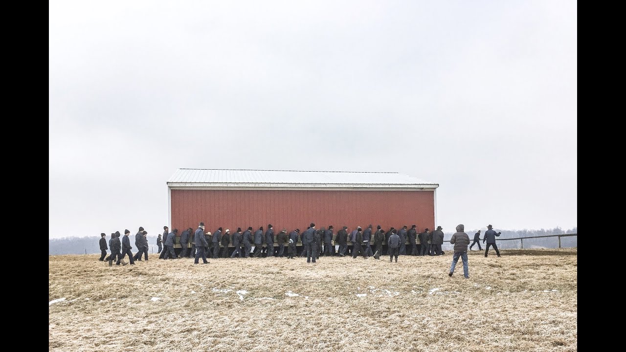 An Amish Barn Move - YouTube