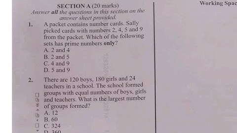    KJSEA 2025 MATHEMATICS GRADE 9