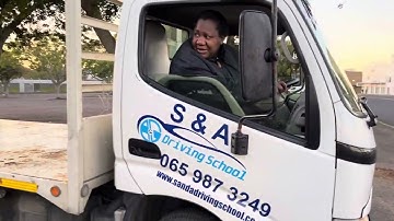 Learning how to do alley docking and straight reverse code 10