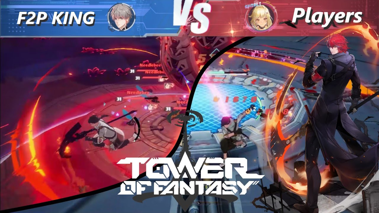 [Tower of Fantasy] KING Gameplay PvP (F2P Loadout) & World Boss