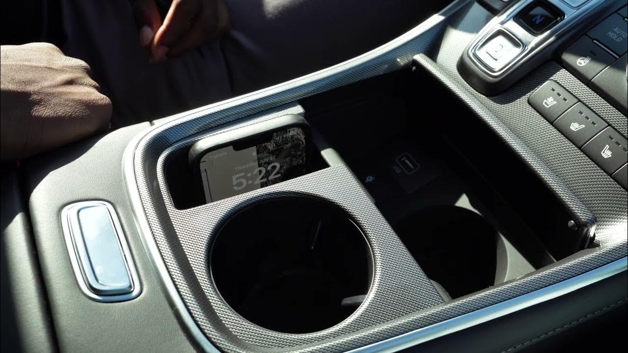 2023 Hyundai Santa Fe Wireless Charging Settings YouTube