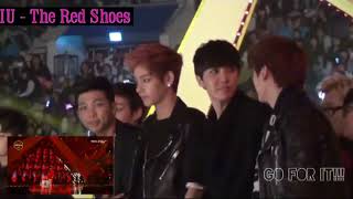 BTS reaction to IU the red shoes