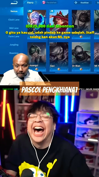pascol pengkhianat moonton 🤣🤣🤣  #deankt #reaction #pascolshort #shorts #fyp #funny #videoviral