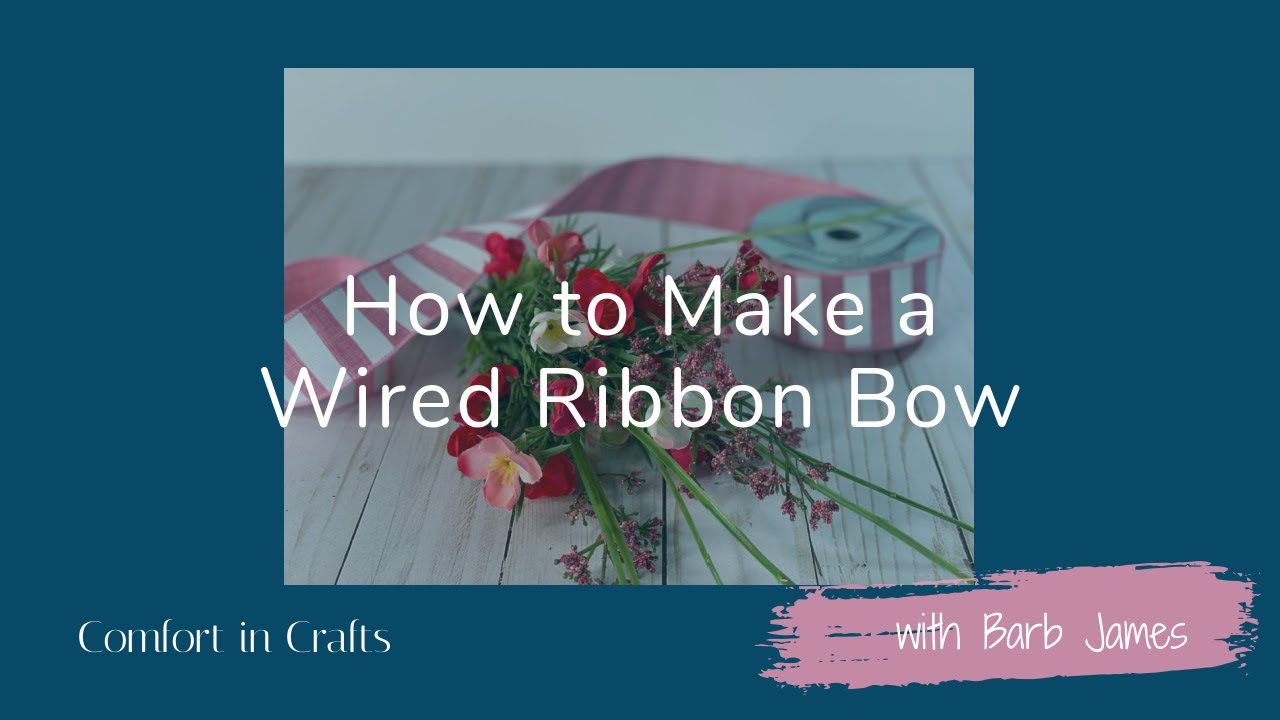 How to Make a Wired Ribbon Bow YouTube