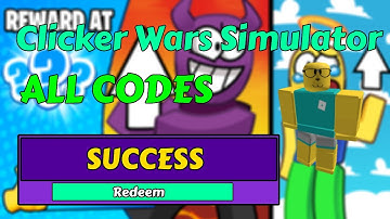 6 OP CODES *NEW* Clicker Wars Simulator 2023