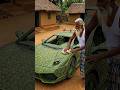 Amazing Coconut leaf Lamborghini Murcielago SV Craft 🌿 #handcrafted #leafart #shorts #coconutleaf